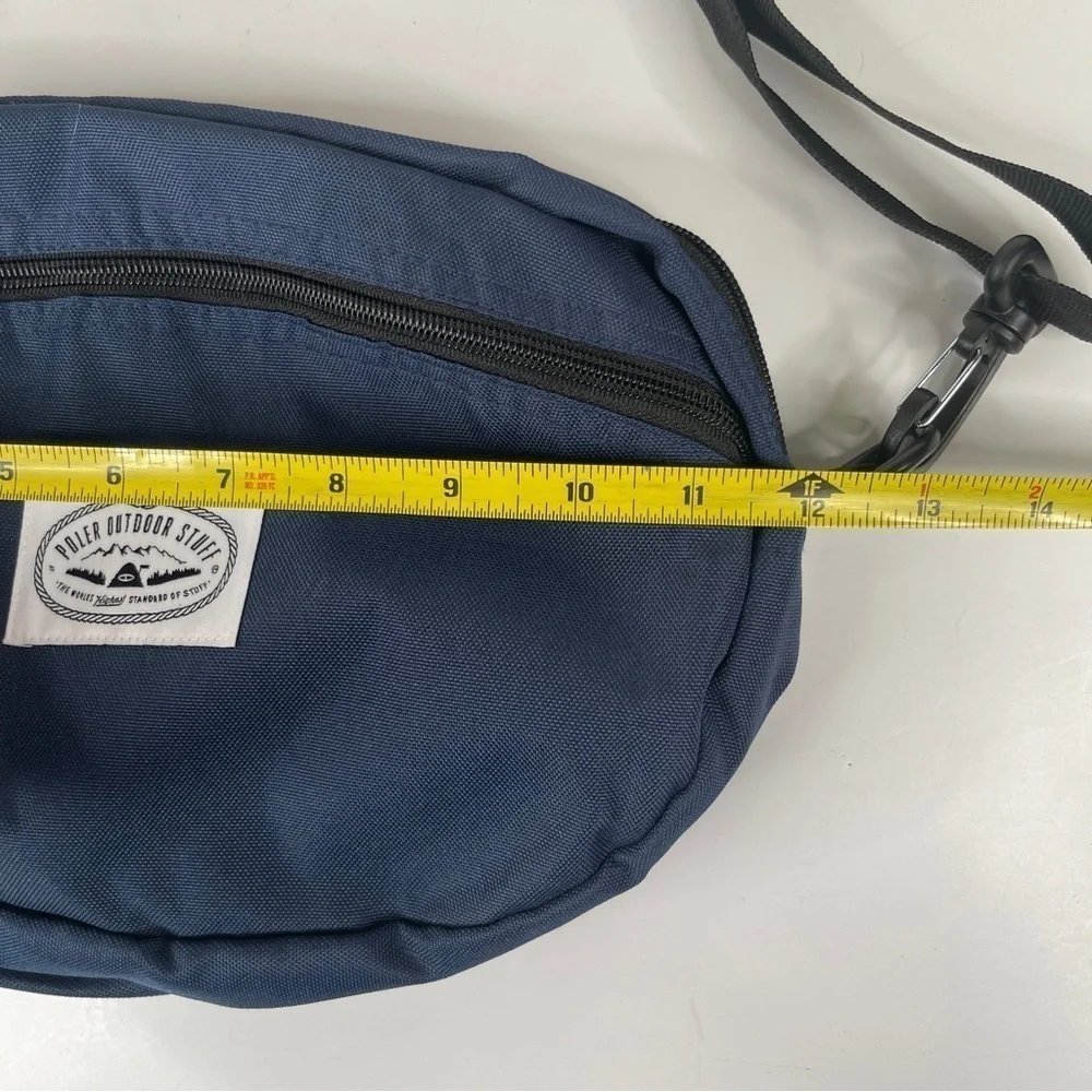 Poler Navy Round Shoulder Bag